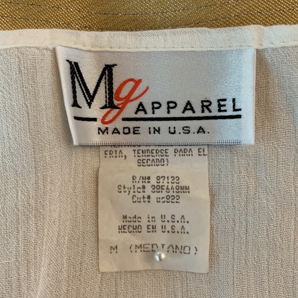 “Mg Apparel” cream muslin classic dress very lightly worn - Picture 6 of 6